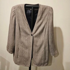 Women's Worthington One-Button Blazer Size 20, Light Brown - Picture 1 of 9