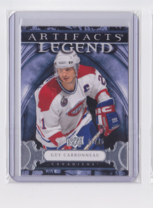 2009-10 UD ARTIFACTS LEGEND SILVER SP /75 GUY CARBONNEAU #115 MONTREAL CANADIENS