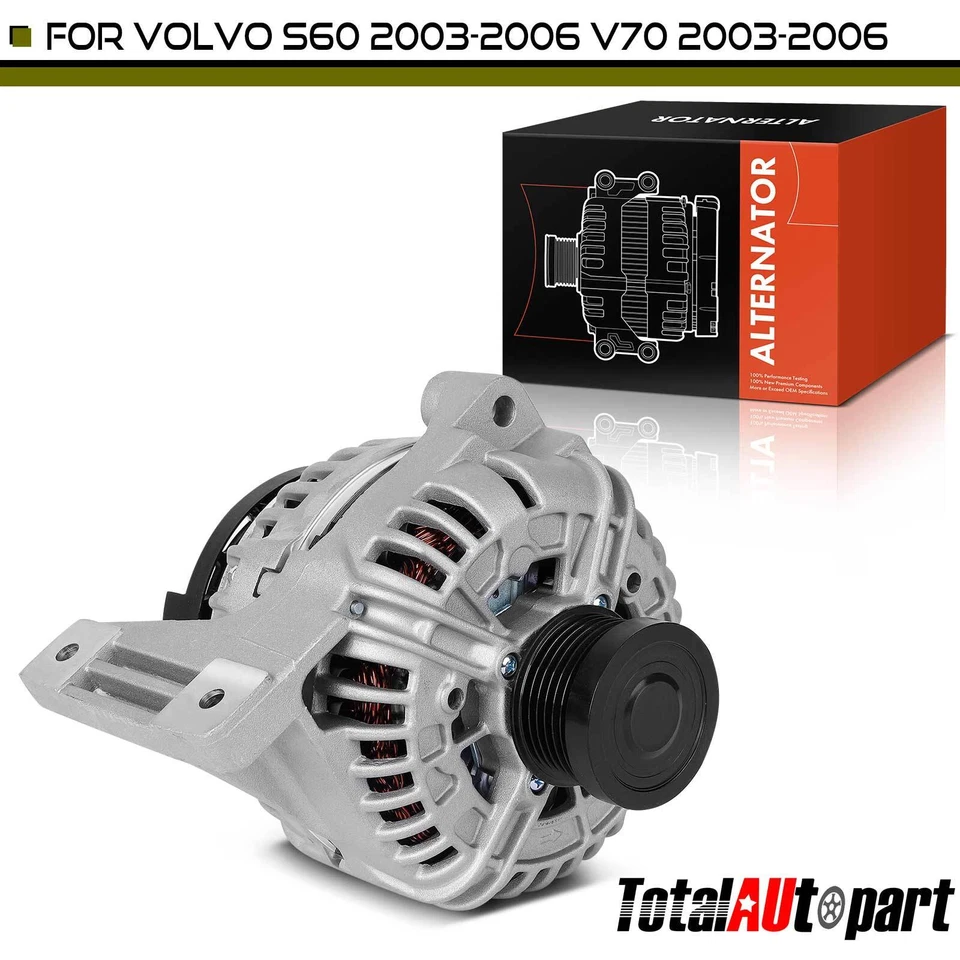 Alternador Nuevo para Volvo S60 2003-2006 S80 V70 XC90 L5 2.4L 2.5L 160A 12V CCW 6G Foto 1 de 4