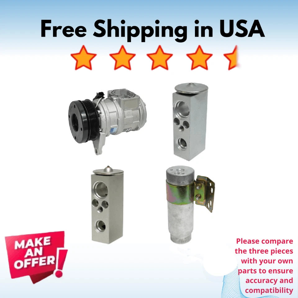 Kit Compressor A/C Fit Chrysler Town & Country 1996-2000, Dodge Caravan 1996-00 - Image 1 of 4