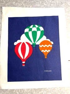 Vintage Maruschka Siebdruck Luftballons Leinwand ungedehnt - Bild 1 von 4