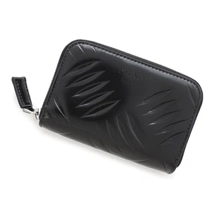 PRADA Zip Around Coin purse Leather Black 2MM003 - Picture 1 of 10
