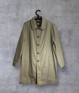 Ralph Lauren Khaki Trench Coat  Men’s 40S  Water Repellent Button Up Pre-owned - Picture 1 of 8