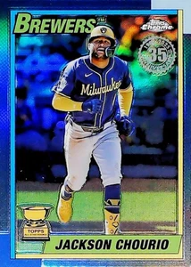 2025 TOPPS CHROME 1990 VARIATION 90CB-9 JACKSON CHOURIO MILWAUKEE BREWERS - Picture 1 of 2