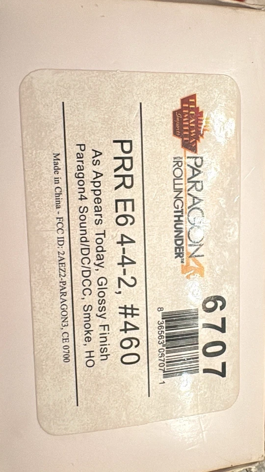 Locomotora de vapor Pennsylvania 4-4-2 escala HO #460 de Broadway Limited con CCC/sonido (W) Foto 1 de 1