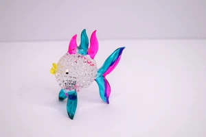 Hand Blown Miniature Glass Fish Figurine - Picture 1 of 6