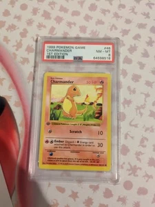 1999 Pokemon Base Set Charmander 46/102 Shadowless 1st Edition PSA 8 - Picture 1 of 4