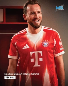 100% Original Adidas FC Bayern Munich Home 2025-26 Stadium Jersey - Picture 1 of 7