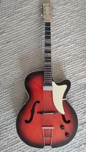 Wolfgang Hüttl Gitarre Combo Jazzguitar Schlaggitarre Archtop Cutaway Pickup. - Bild 1 von 19