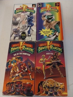 Mighty Morphin Power Rangers VHS Lot of 4 Vintage 1993-1994 - Image 1 of 4