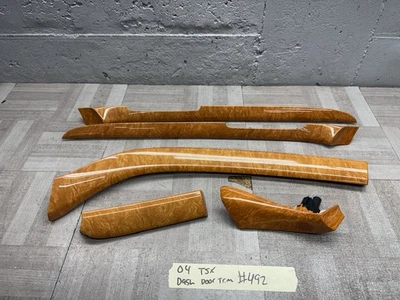 🔰❗️2004-2008 Acura TSX Dash & Door Panel Trim Set 5 Piece Woodgrain Finish OEM - Image 1 of 4