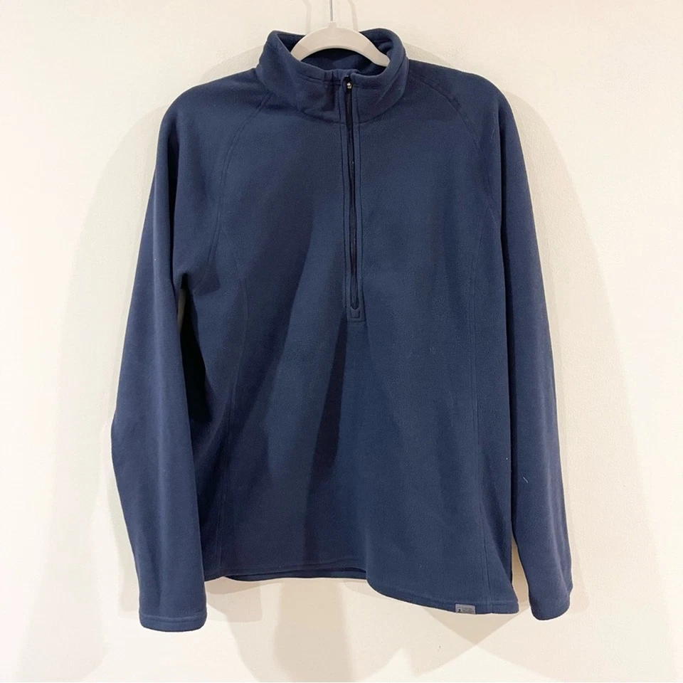 Easter Mountain Sports Men's Navy Blue 1/2 zip Fleece Pullover Size M - Image 1 of 4