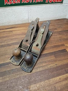 K849-2 Vintage Stanley Bailey Nº 5 Aviones para Restaurar 1 Suave 1 Corrugado - Imagen 1 de 15