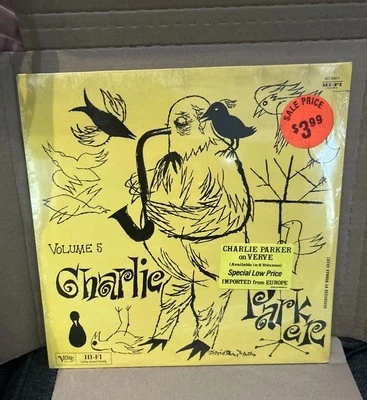 Charlie Parker Bird on Verve Vol 5 1984 France Mono VINYL LP  New SEALED - Image 1 of 4