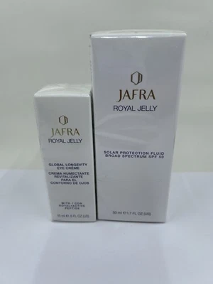Jafra Royal Jelly Global Longevity Eye Cream & Solar protector SPF 50 SET OF 2 - Image 1 of 2