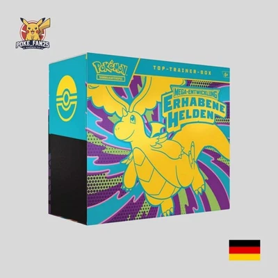 Pokémon TCG Top Trainer Box Erhabene Helden Ascended Heroes DE Vorbestellung  - Bild 1 von 4