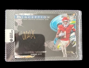 2024 Topps Inception - Xavier Worthy On Card Auto Gold /25 (RC) - Bild 1 von 2