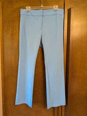 Pantalones al tobillo recortados elásticos Veronica barba Rumi azul brillante nuevos con etiquetas 10 Foto 1 de 4