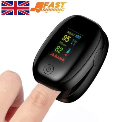 Heart Rate Monitor Oximeter Blood Oxygen SpO2 Finger Pulse Saturation Meter UK