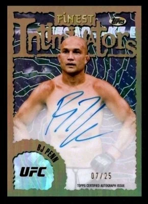 2024 Topps Finest UFC B.J. Penn Autograph /25 Intimidators Auto #IA-BJP - Image 1 of 2