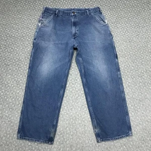 Pantalones de mezclilla Carhartt Carpenter para hombre 40x30 azul ropa de trabajo utilitaria bolsillos para herramientas - Imagen 1 de 11