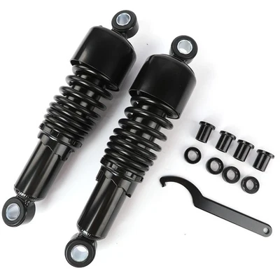 10.5" Rear Shock Absorbers For Harley Touring Road King Electra Custom XL1200C - Image 1 of 4