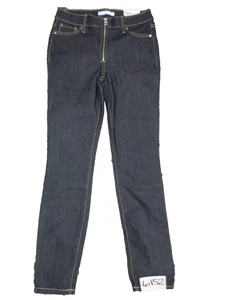 NWT Nine West Jeans Denim Stretch Skinny Ankle Exposed Front Zip Fly Pants Sz 2 - Picture 1 of 6