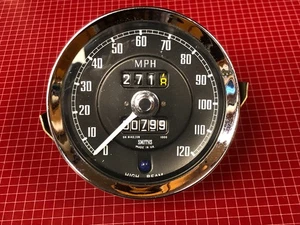 1962-67 MGB Sprite MG Midget Smiths 120 mph Mechanical Speedometer SN 6142/09 - Picture 1 of 12