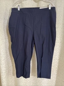 Chico’s So Slimming Brigitte Slim Leg Navy Blue Caprihose, Neu mit Etikett, Gr. 2 (12-14) L - Bild 1 von 2