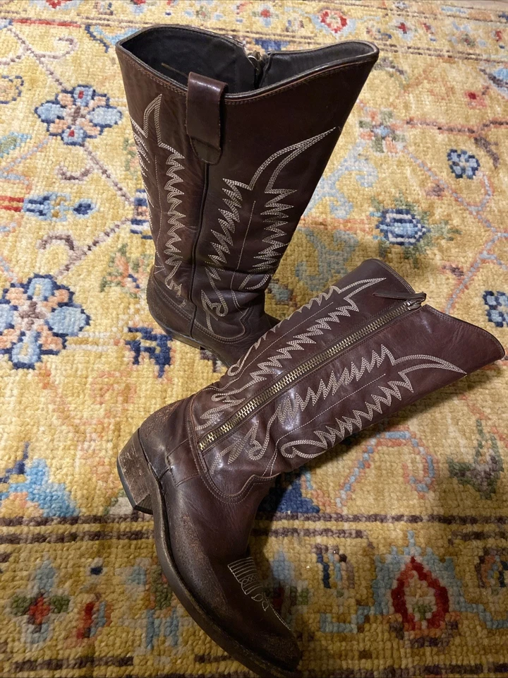 Botas de Vaquero Golden Goose 38 Hechas en Italia Usadas en Excelente Condición Foto 1 de 4