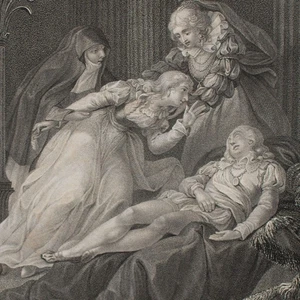 Julius von Tarent Theater Illustration Böttger Dresden Orig Punktierstich 1797 - Bild 1 von 4