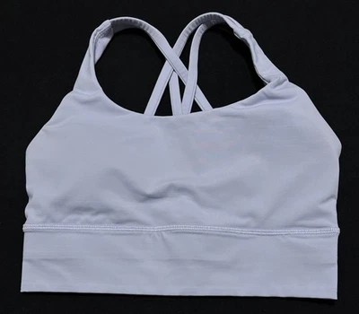 Lululemon Energy Longline Bra Medium Support Cups B-D Blue Line Womens Size 4 - Image 1 of 4