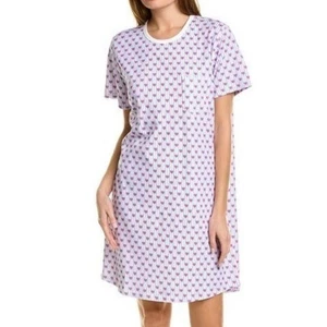 Roller Rabbit Love Stripe T-Shirt Vestito Abito da Notte Pigiama Camicia da Notte XS - Foto 1 di 8