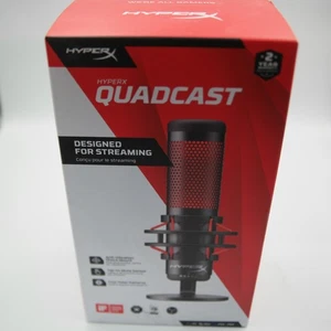 HyperX QUADCAST USB Microphone w/ Anti-Vibration Shock Mount 4P5P6AA BRAND NEW. - Photo 1/5