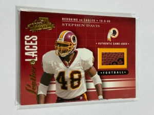 2001 Playoff Absolute Memorabilia pelle e lacci /825 Stephen Davis #LL10 - Foto 1 di 2