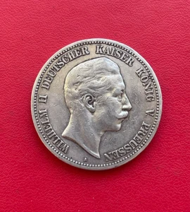 ALLEMAGNE. Prusse. Wilhelm II. Monnaie de 5 Mark 1898 A. Kaiserreich. TB/TTB - Picture 1 of 3