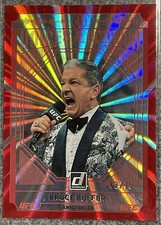 2022 Panini Donruss UFC Bruce Buffer Voice Of The Octagon Red Laser Holo 43/75