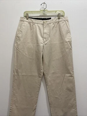 Alfani ALFATECH 弹力平前 32x 30 卡其色 Chino 全新带标签 — 第 1/4 张图片