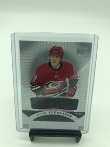 2017-18 Upper Deck Premier Rookie Jersey Janne Kuokkanen Carolina Hurricanes