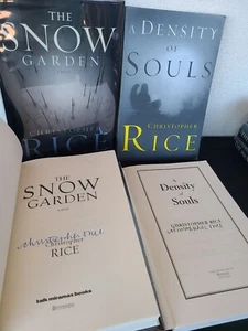 SIGNIERT x2 Bk A Density Souls Snow Christopher Rice, Hardcover Erstausgabe NEU - Bild 1 von 10