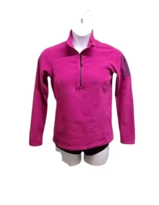 Pullover Eddie Bauer Polartec para mujer mediano púrpura polar cuarto cremallera suave acogedor Foto 1 de 4