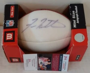 Fran Tarkenton Vikings Giants Autographed Signed Wilson NFL Mini Football JSA - Picture 1 of 4