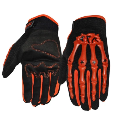 Guantes Calavera Esqueleto Ciclismo Motocicleta Bicicleta Dedo Completo Guantes para Hombres Mujeres Foto 1 de 4