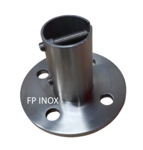 Platine inox Satinée Pour tube 42.4mm Angle 90° inox 304 - A2 Embase Garde Corps - Bild 1 von 6