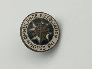 Vintage Antique The St John Ambulance Assoc Screw Back Lapel Pin Button C4 - Picture 1 of 5