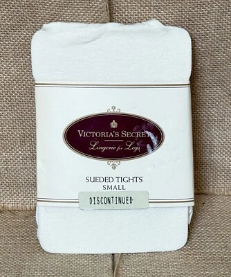 Victorias Secret Pearls On Ice Sueded Tights Small Off White Fairy Core Neutral - Image 1 of 4