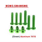 Śruby z łbem soczewkowym M3 M3.5 M4 M5 M6 Aluminium Śruba sześciokątna Zielona