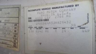 Radiator 6 Cylinder 26-1/4" Wide 2" Thick Fits 77-79 87-89 FORD E150 VAN 1287451 Foto 1 de 4