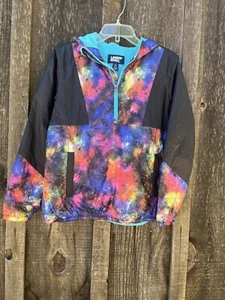 Lands End Kids Unisex Windbreaker Jacket Size L (14-16) Space Galaxy - Picture 1 of 4