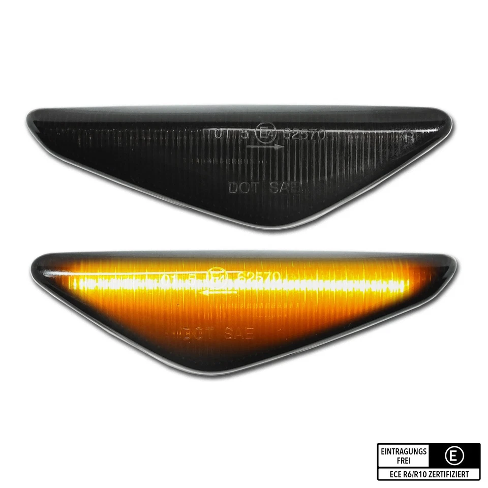 SCHWARZE LED Seitenblinker BMW X3 F25 X5 E70 X6 E71 E72 Alpina XD3 - Bild 1 von 4